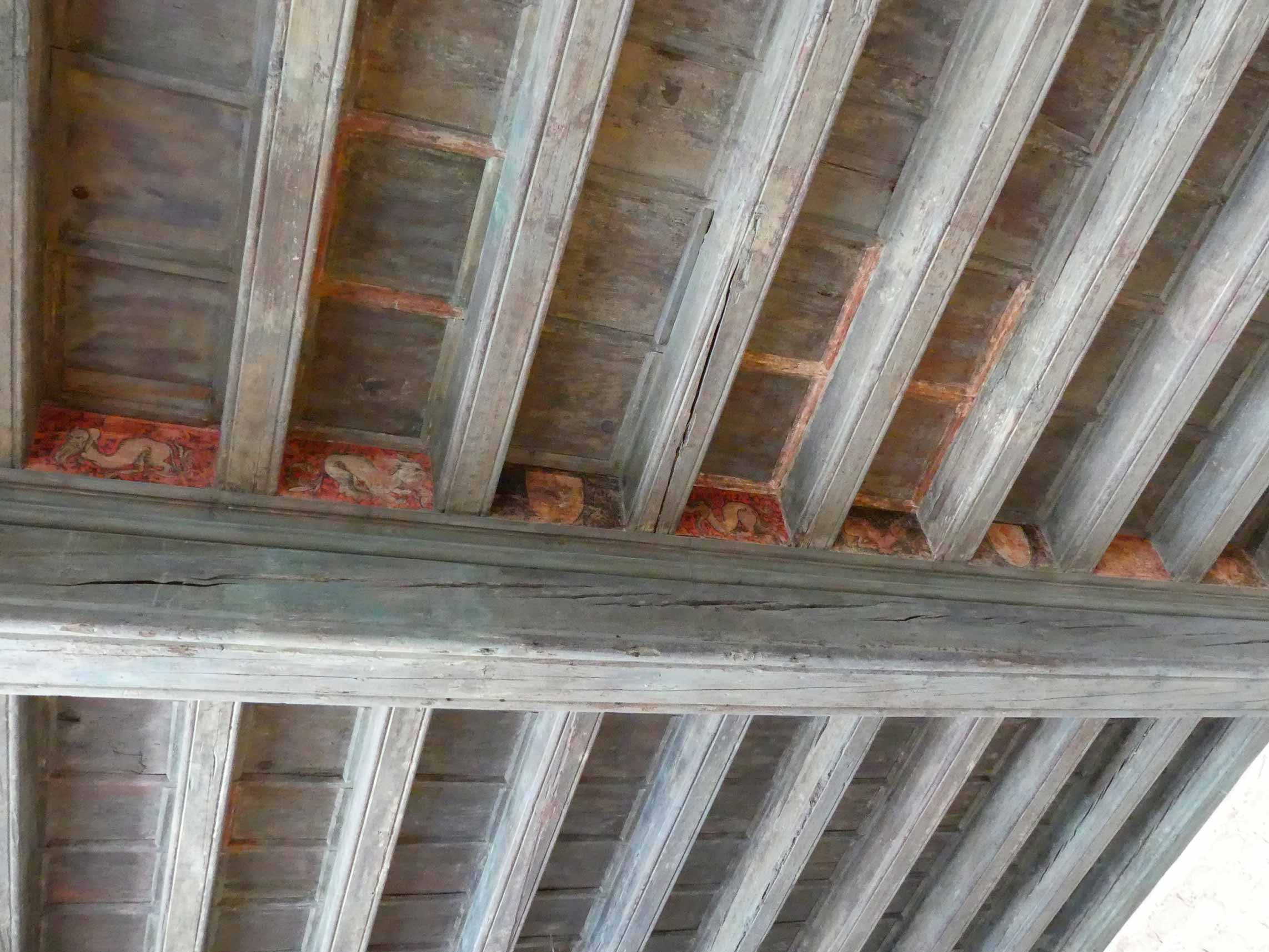 Hotel d'Arlatan - Plafond à décors XVe